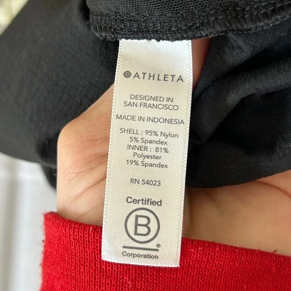 Athleta Black Crest Skort Skirt Size 0 Built in Shorts - Picture 11 of 12